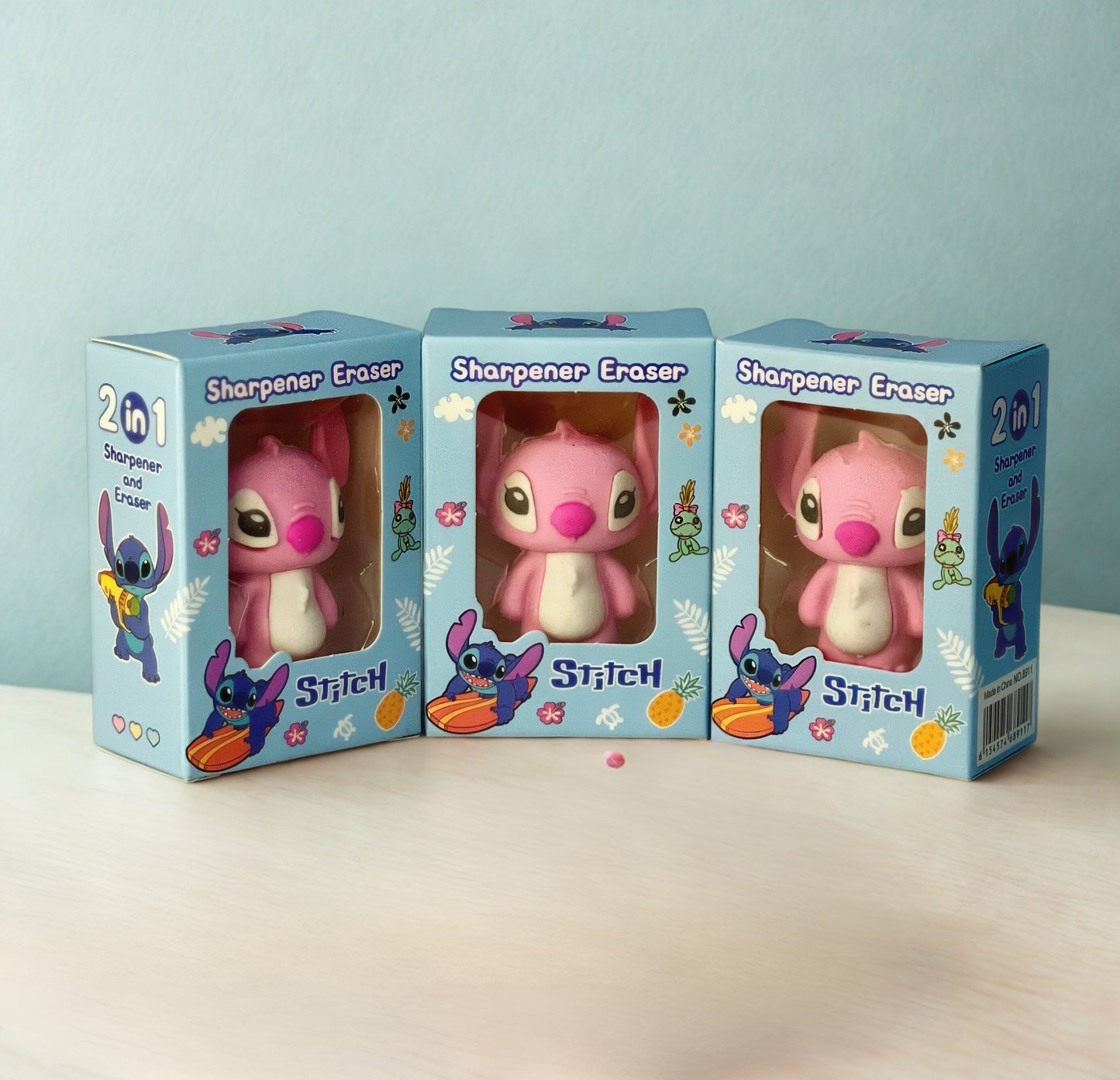 Stitch & Angel 2-in-1 Eraser & Sharpener