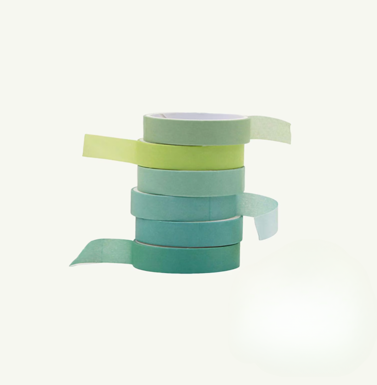 Northern Europe Plain Washi Tape Set - 6 Rolls