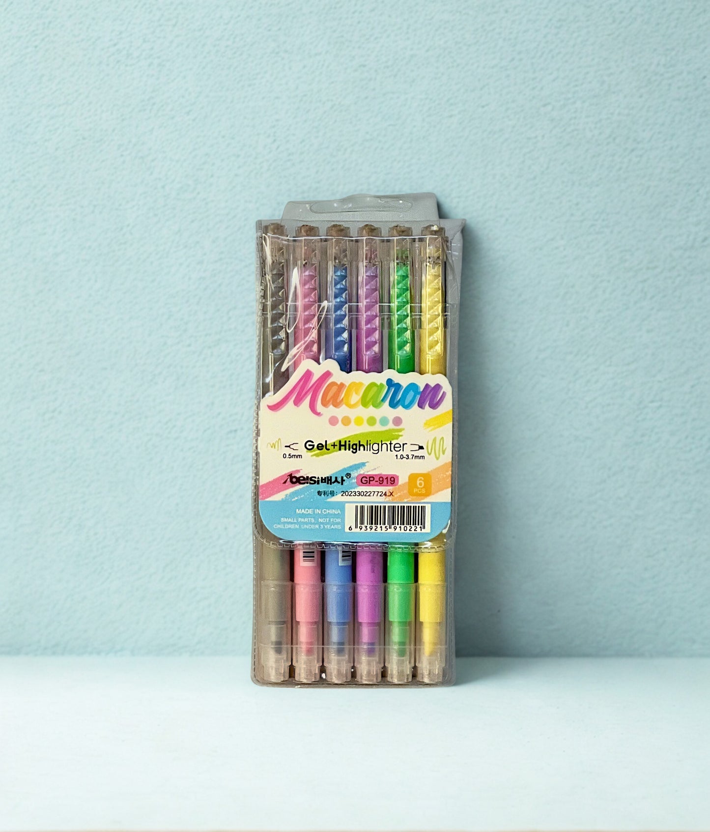 Macaron Duo – 2-in-1 Gel Pen & Highlighter Set