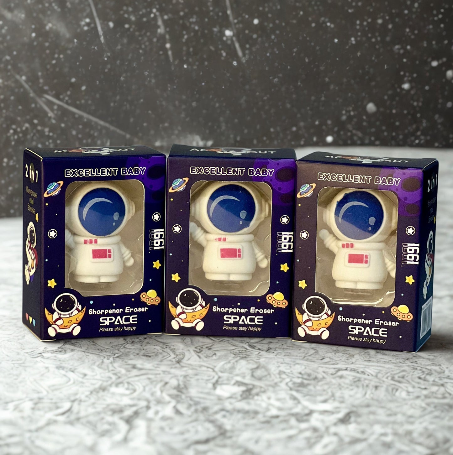 Space Explorer 2-in-1 Eraser & Sharpener