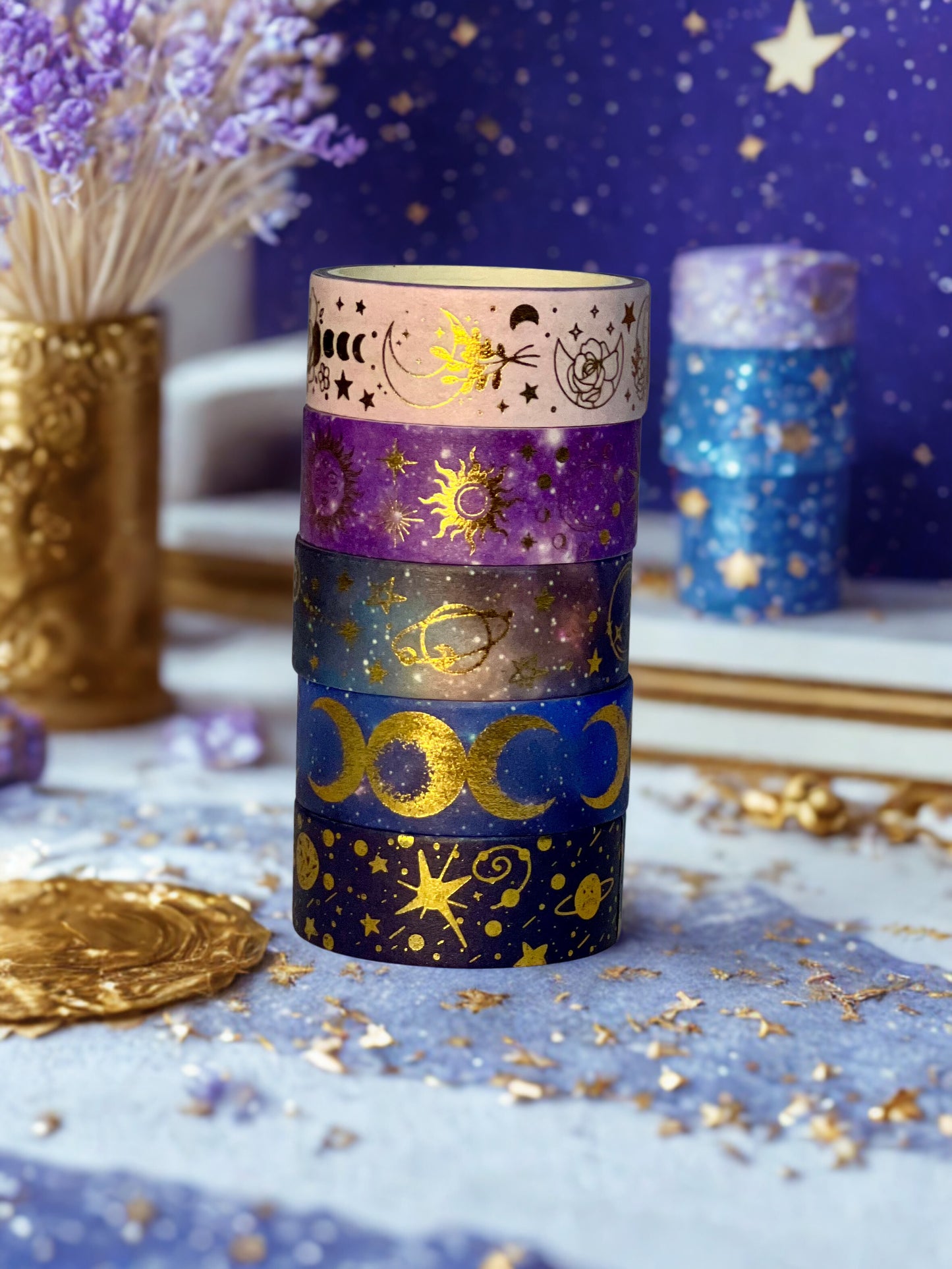 Lunar Eclipse Washi Tape Set - 6 Rolls