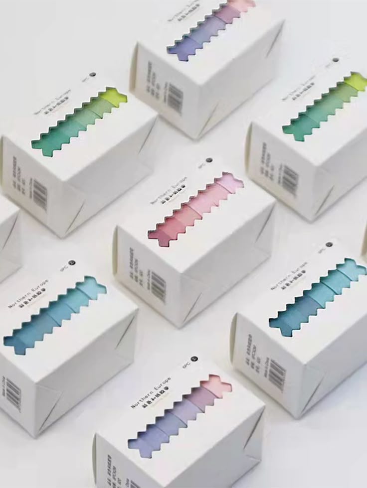 Northern Europe Plain Washi Tape Set - 6 Rolls