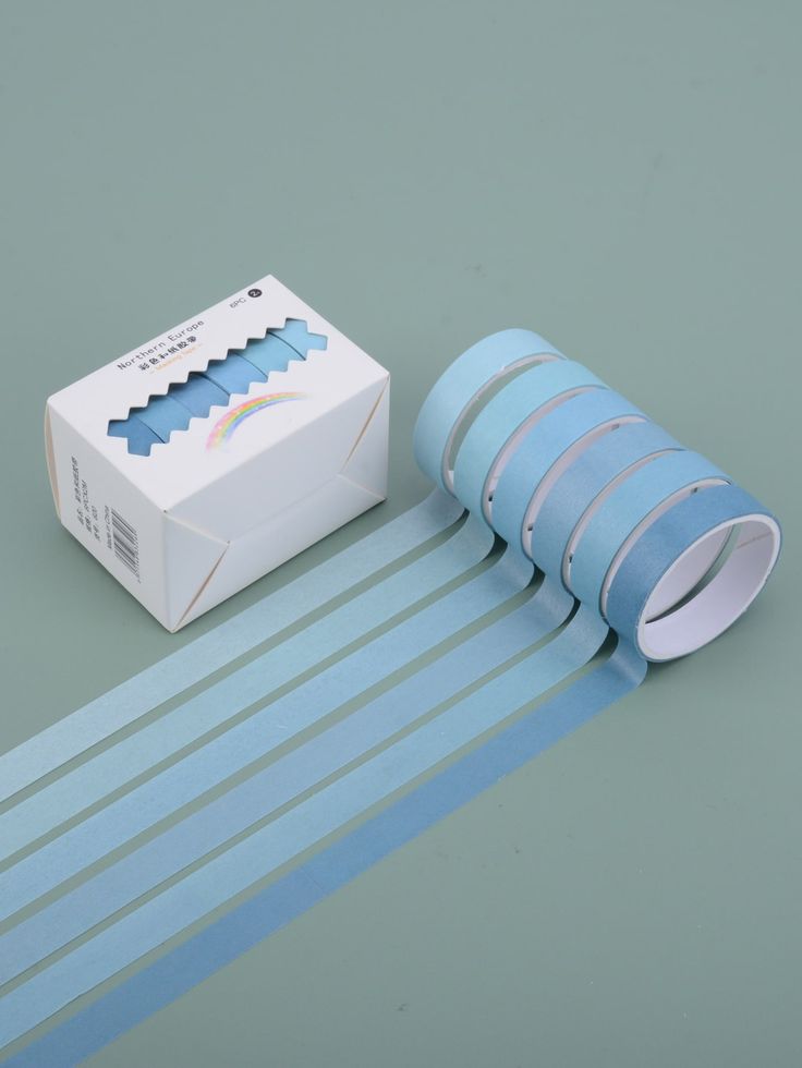 Northern Europe Plain Washi Tape Set - 6 Rolls