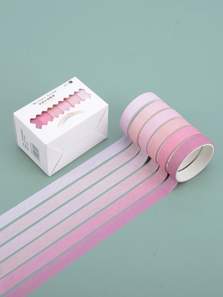 Northern Europe Plain Washi Tape Set - 6 Rolls