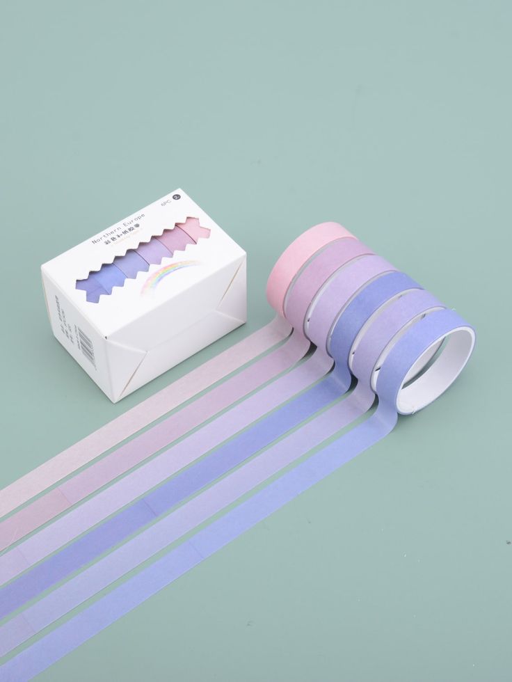 Northern Europe Plain Washi Tape Set - 6 Rolls