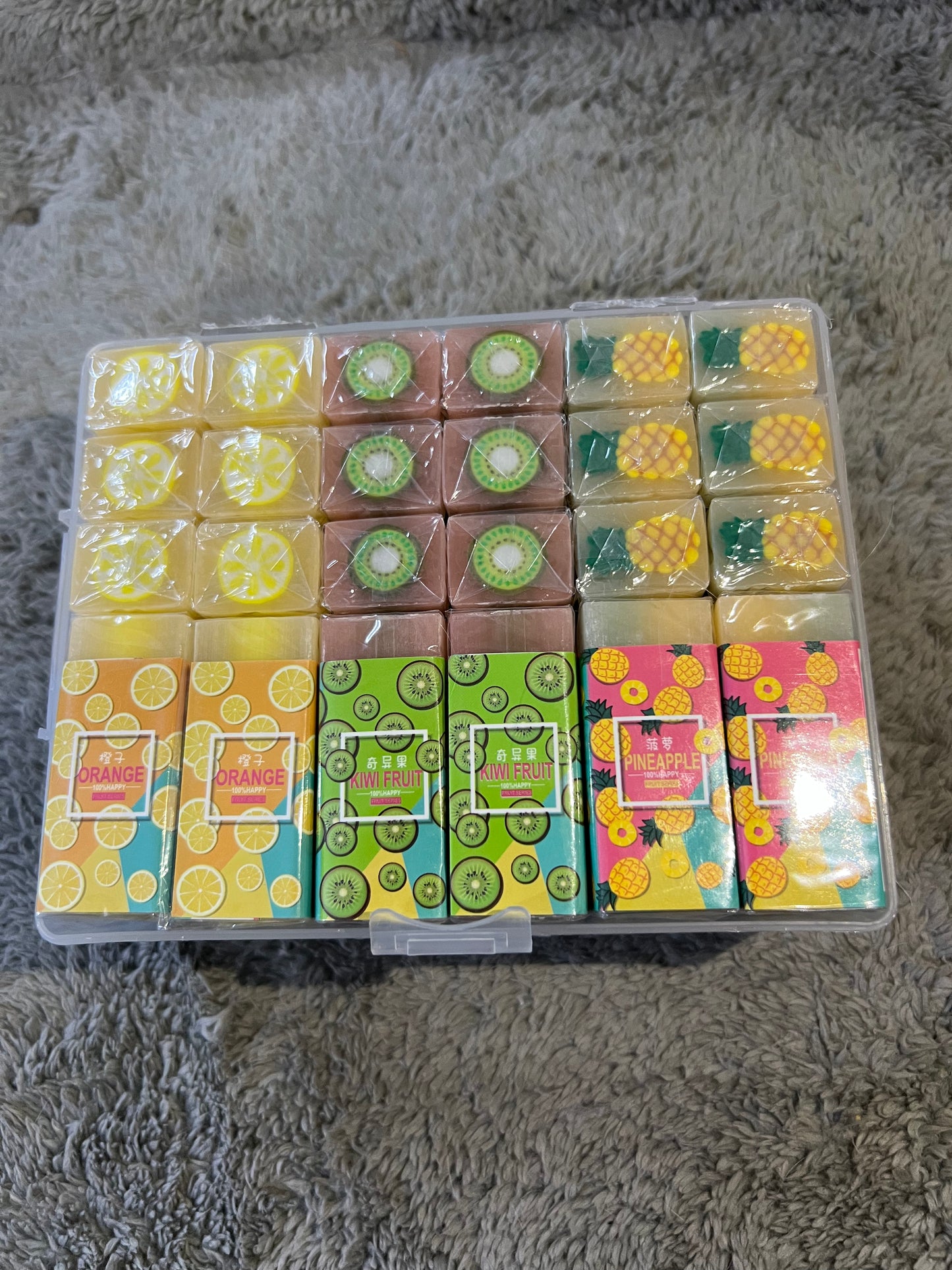 Fruit-Themed Erasers
