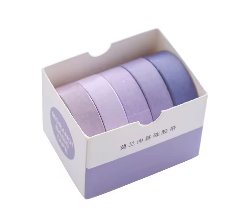 Lavender Fade Washi Tape Set - 5 Rolls