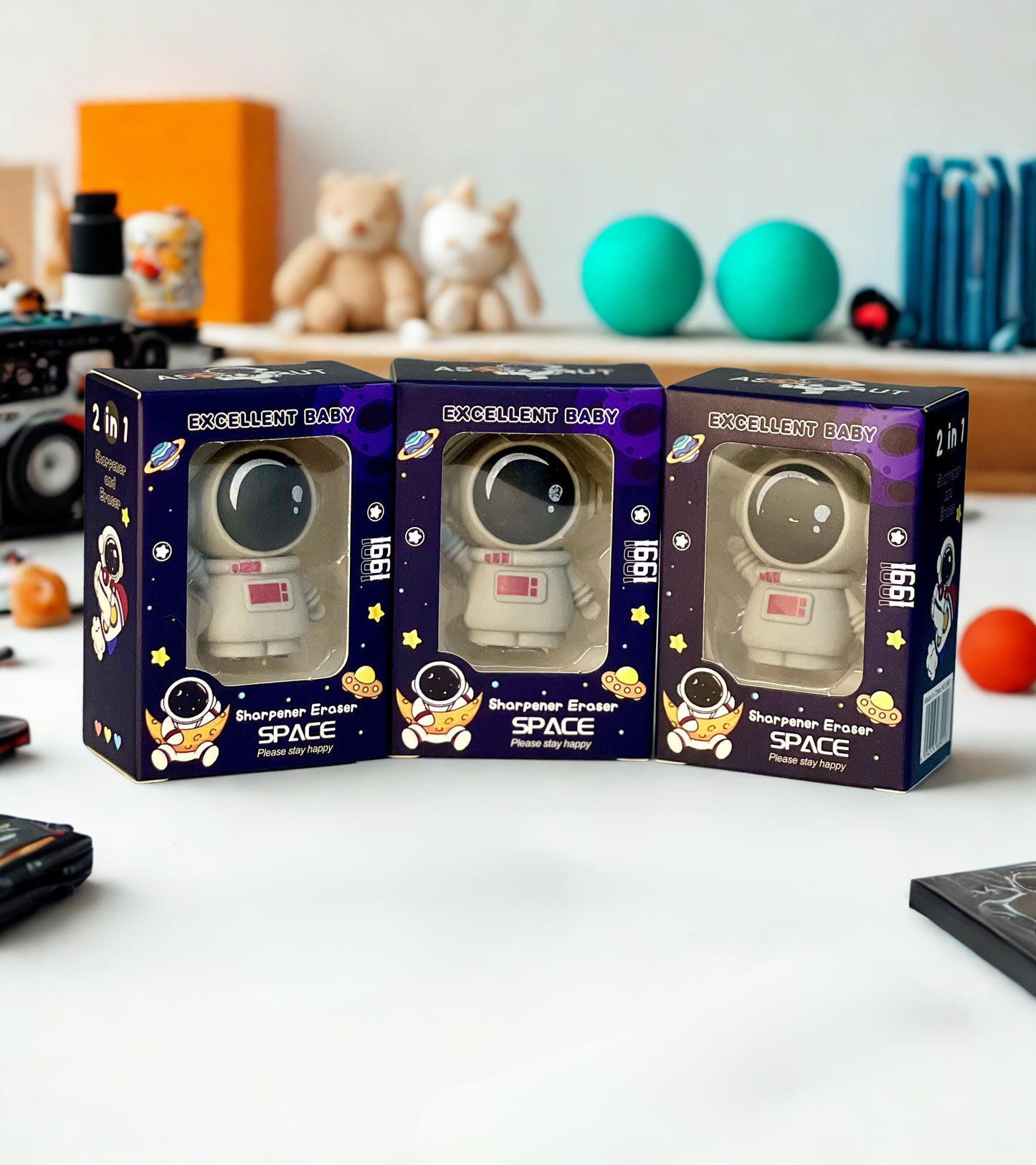 Space Explorer 2-in-1 Eraser & Sharpener
