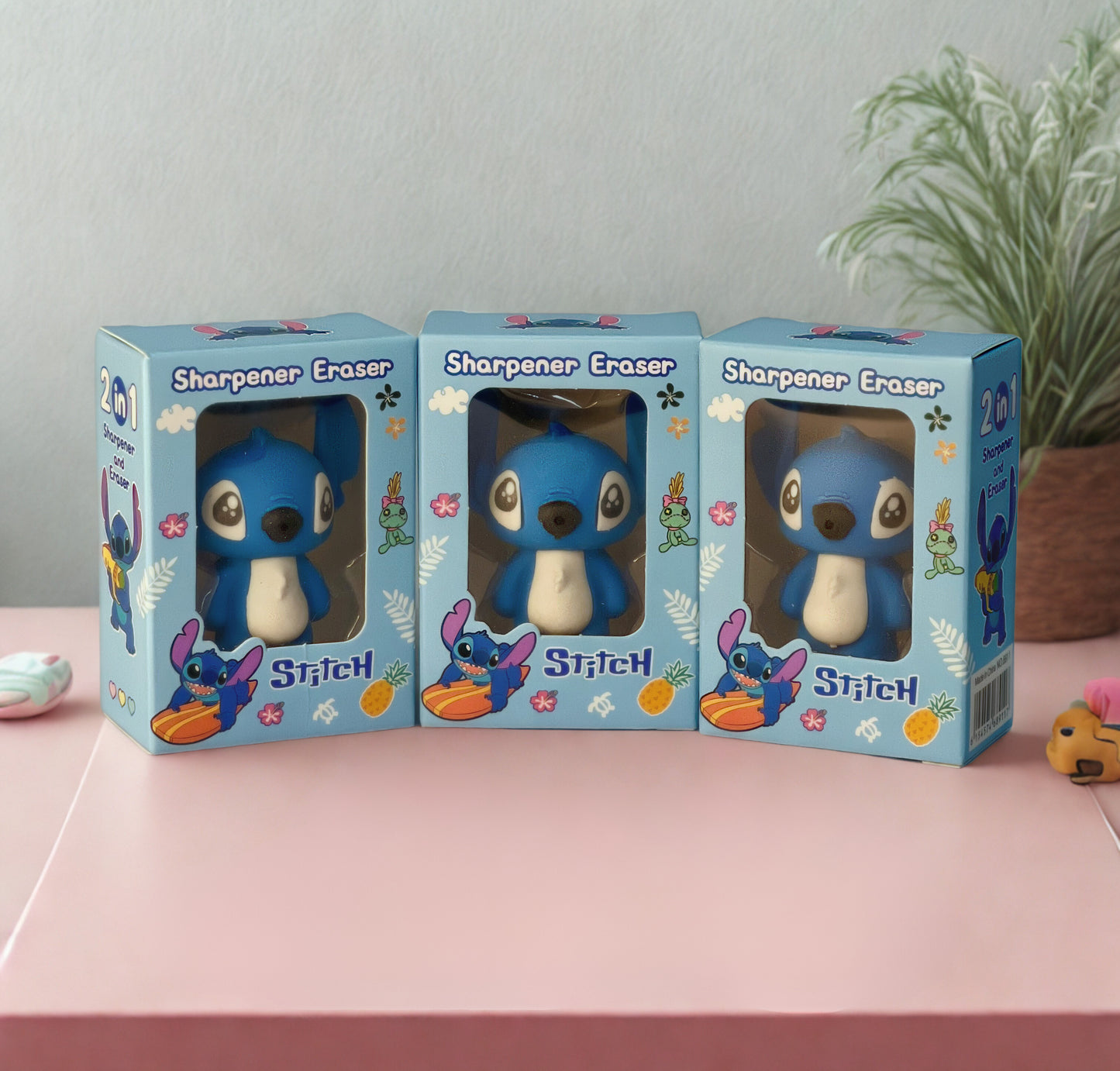 Stitch & Angel 2-in-1 Eraser & Sharpener