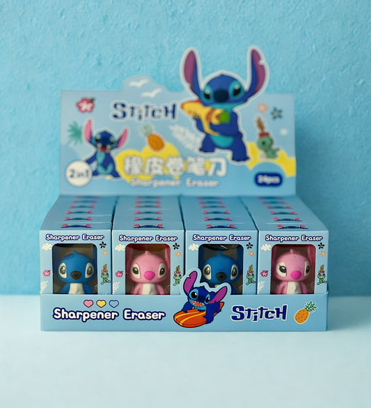 Stitch & Angel 2-in-1 Eraser & Sharpener