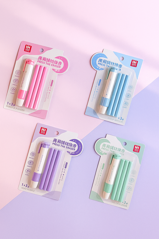 Press Eraser Kit – 4 Pcs