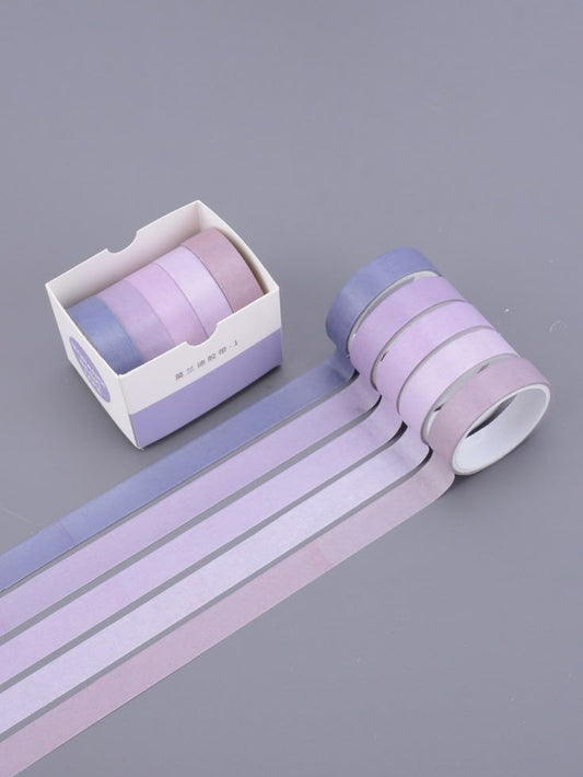 Lavender Fade Washi Tape Set - 5 Rolls