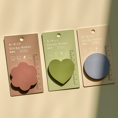 Minimal Circle Sticky Notes – Dusty Blue
