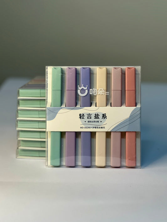 Soft Pastel Highlighters – Set of 6