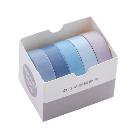 Blue Haze Washi Tape Set - 5 Rolls