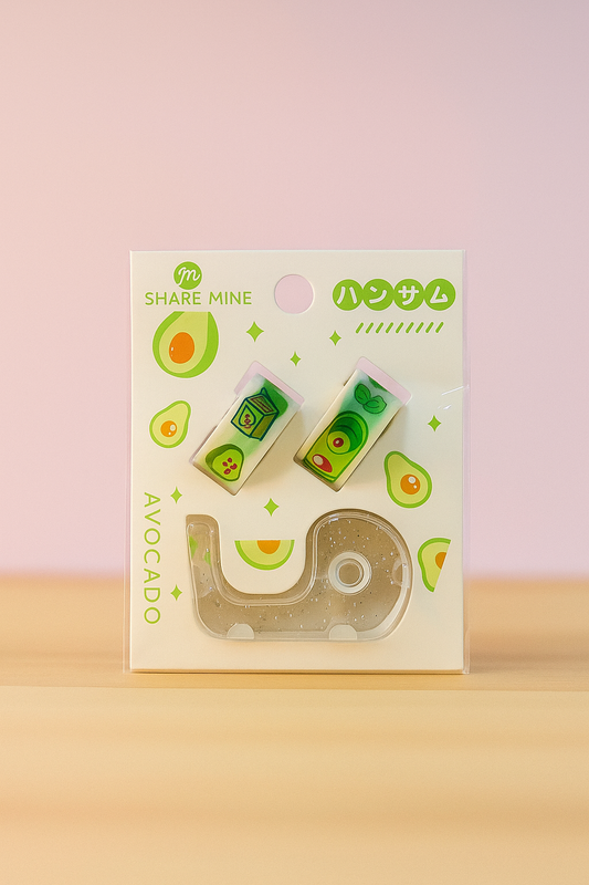 Avocado Mini Washi Tape Set - 3 pcs