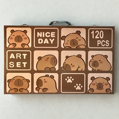 Deluxe Capybara Art Set – 120 Premium Pieces