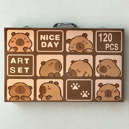 Deluxe Capybara Art Set – 120 Premium Pieces