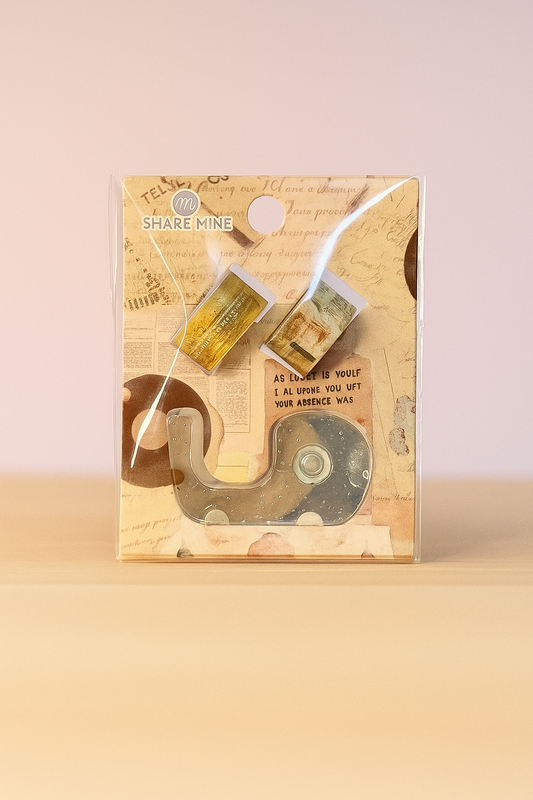 Vintage Mini Washi Tape Set - 3 pcs